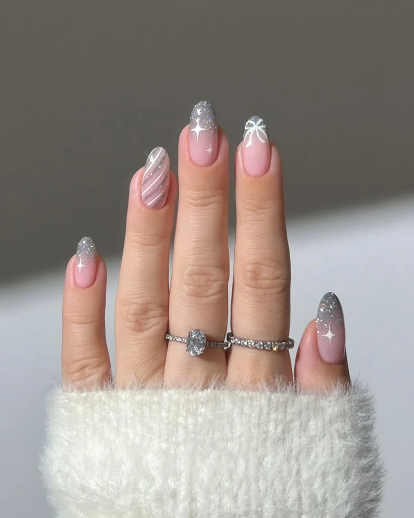 November Nail Aesthetic: 20+ Hot Designs For This Month 19 snowflake nail art