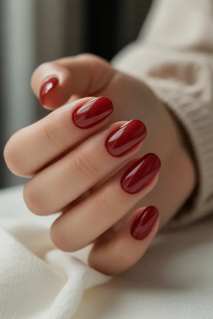 1. Soft Cherry Red for a Romantic Winter Look