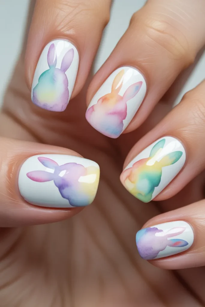 10. Watercolor Bunny