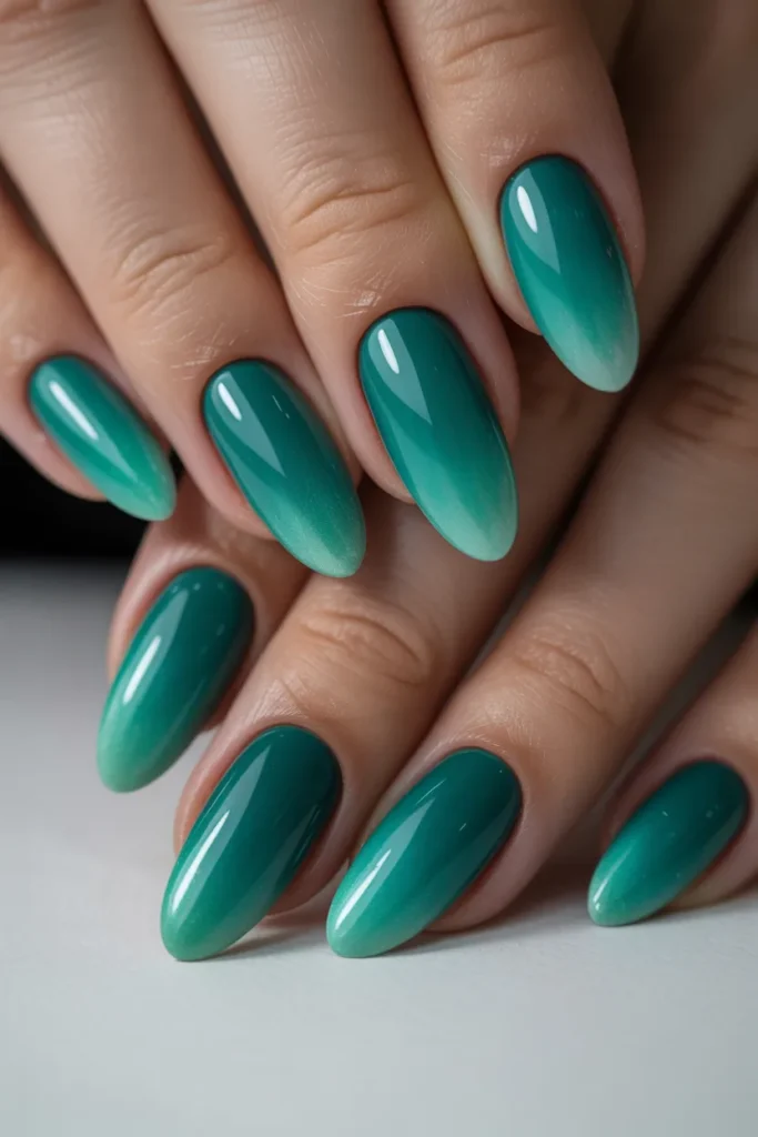 11. Aqua and Green Ombre