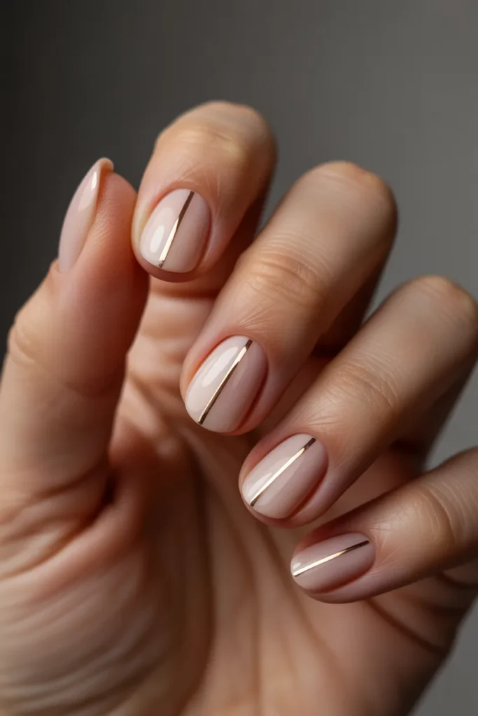 11. Thin Gold Line Accent