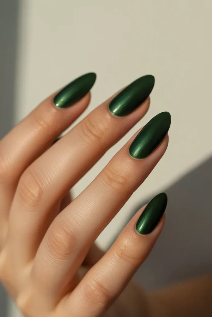 12.Deep Green Matte Almond
