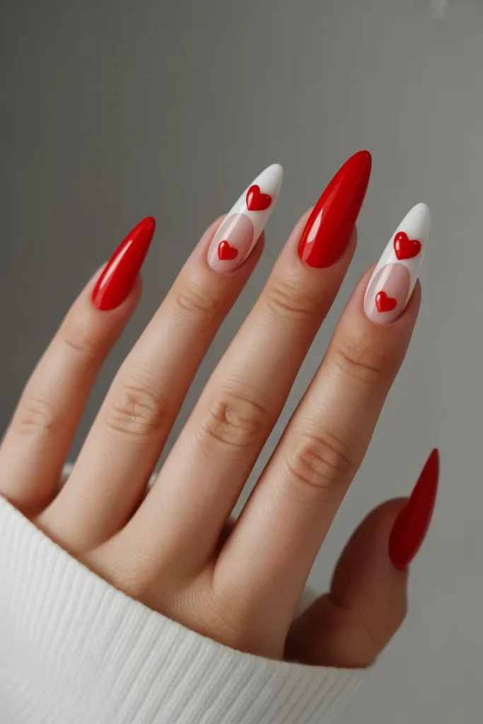 14 3D Heart Nails