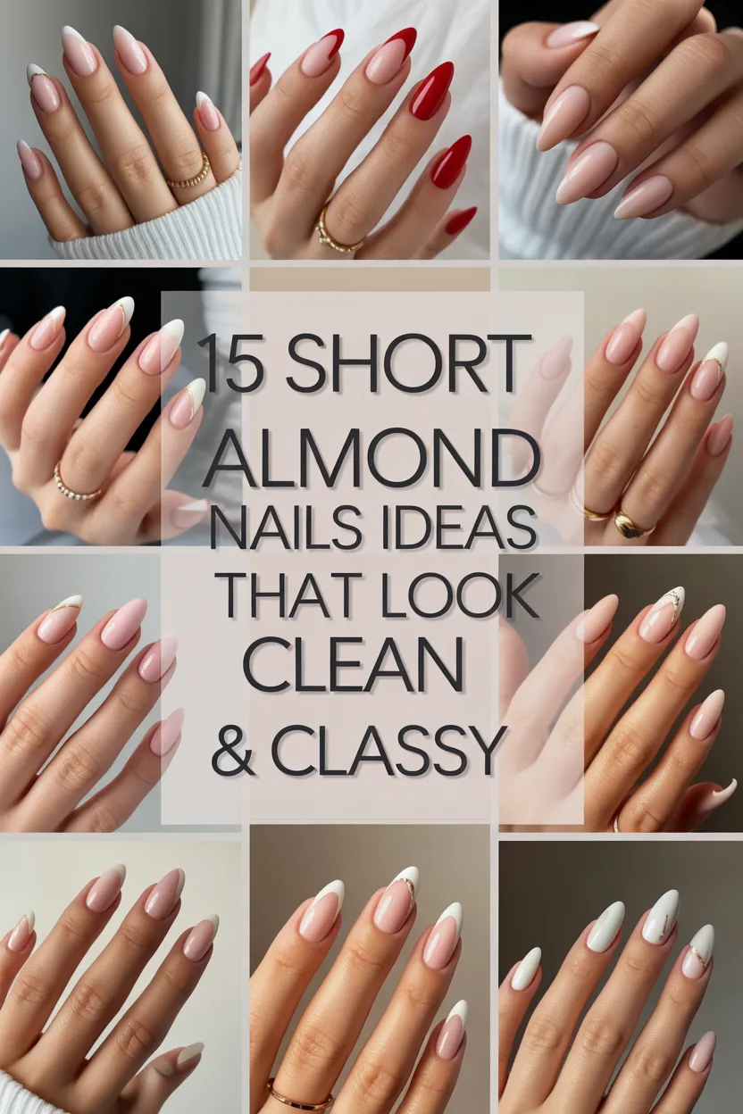 Short almond nails