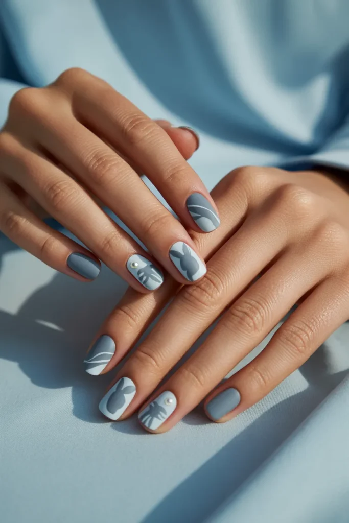 17. Blue Bunny Elegance