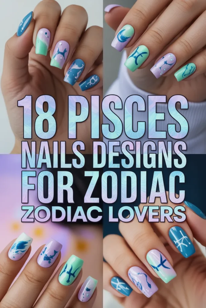 18 Pisces Nails Designs For Zodiac Lovers 1