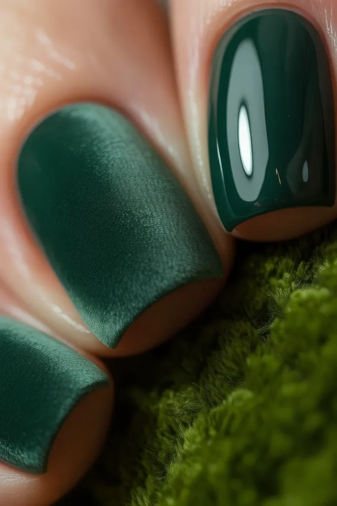 19. Green Velvet Nails