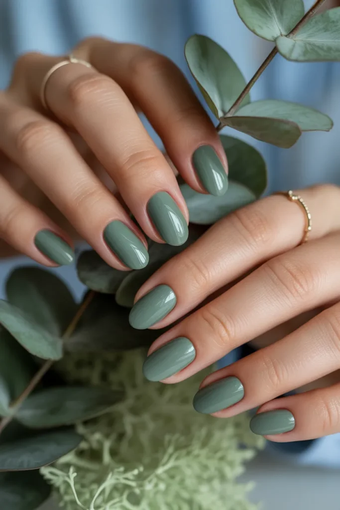 19.Short Almond Matte Sage