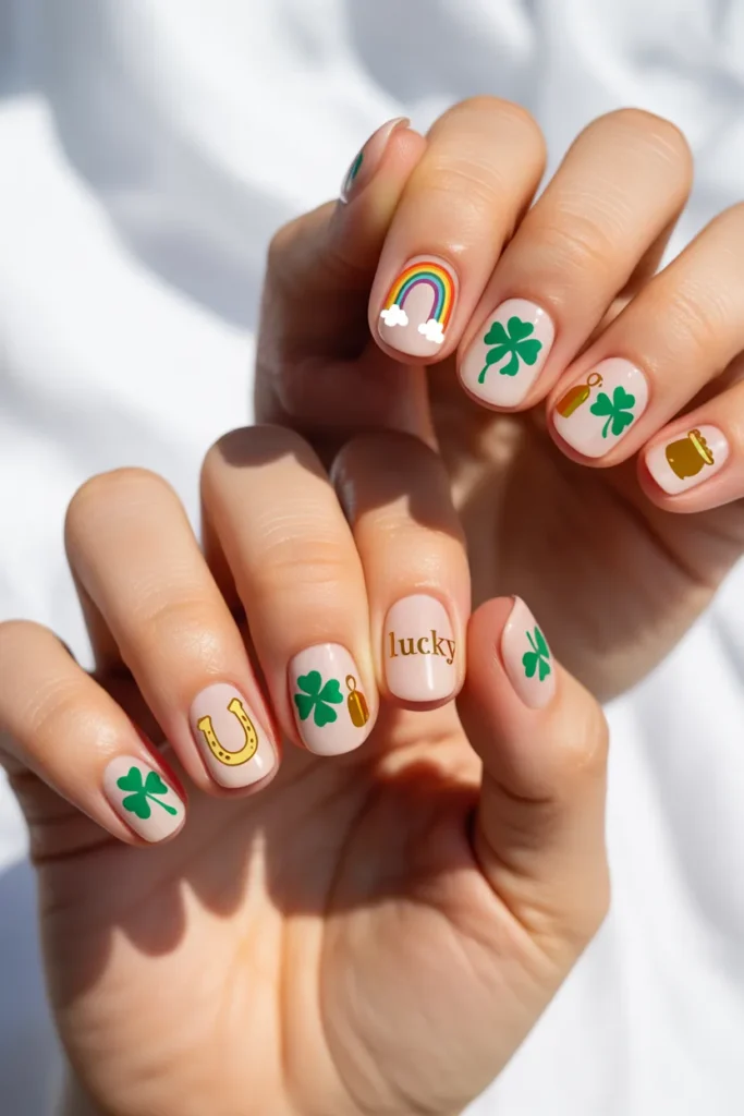 20 St. Patricks Day Nail Stickers Decals