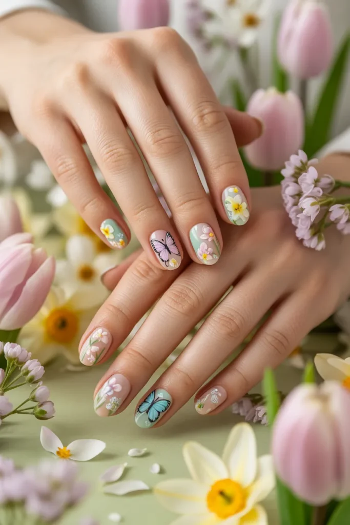 20. Butterfly And Flowers