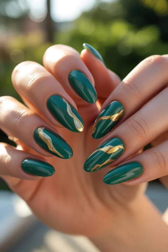 20. Gold Foil Emerald Almond