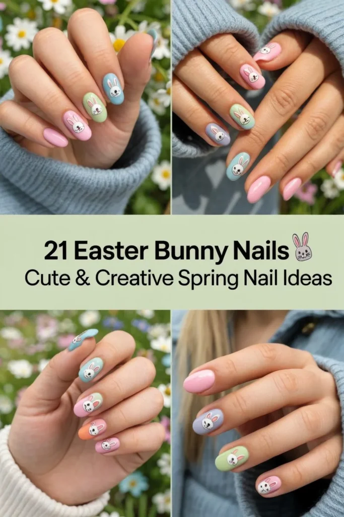21 Easter Bunny Nails 🐰 Cute Creative Spring Nail Ideas