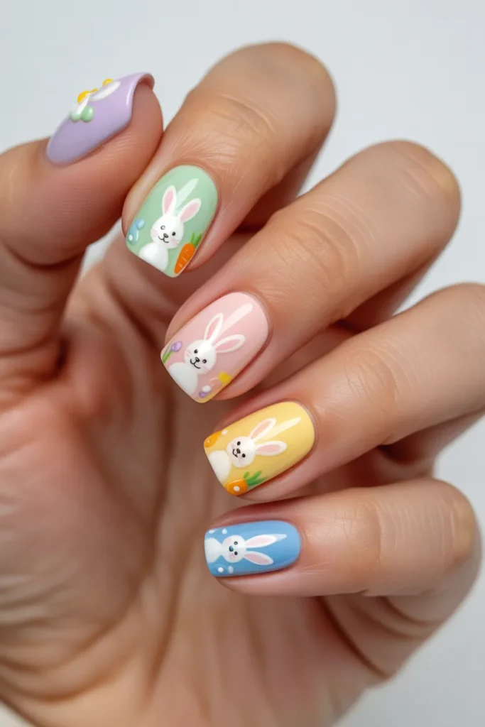21. Pastel Bunny Rainbow