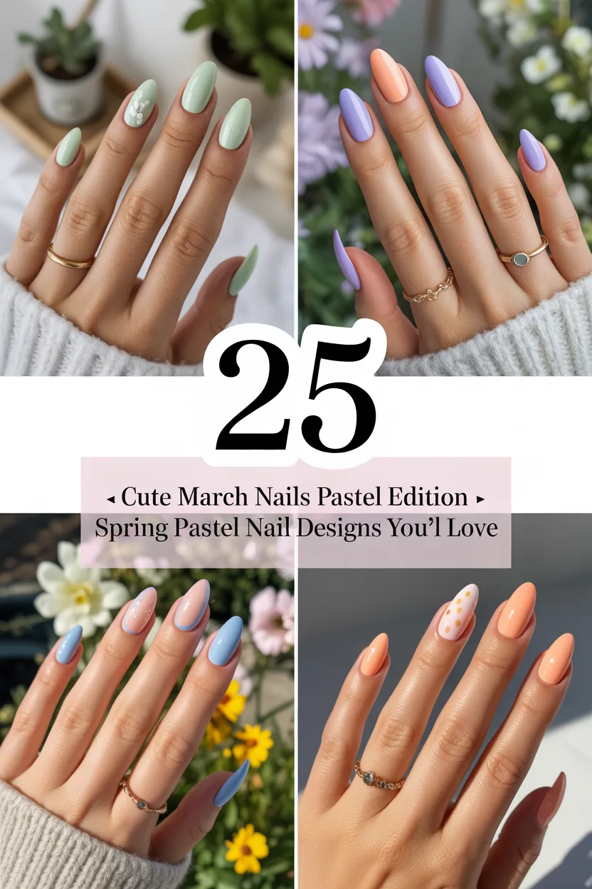 March Pastel Nails