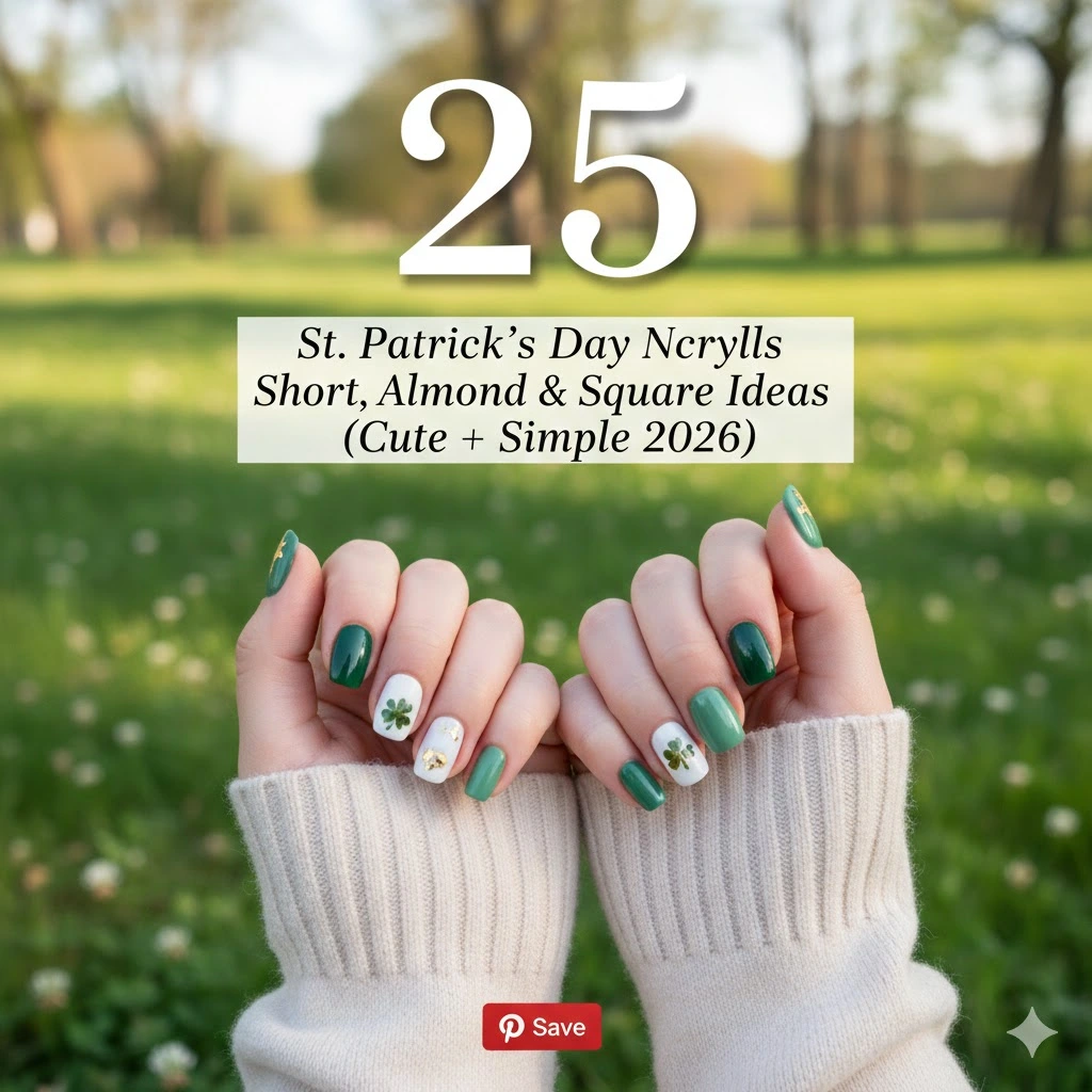 25 St Patricks Day Acrylic Nails Long Coffin Almond Stiletto Designs