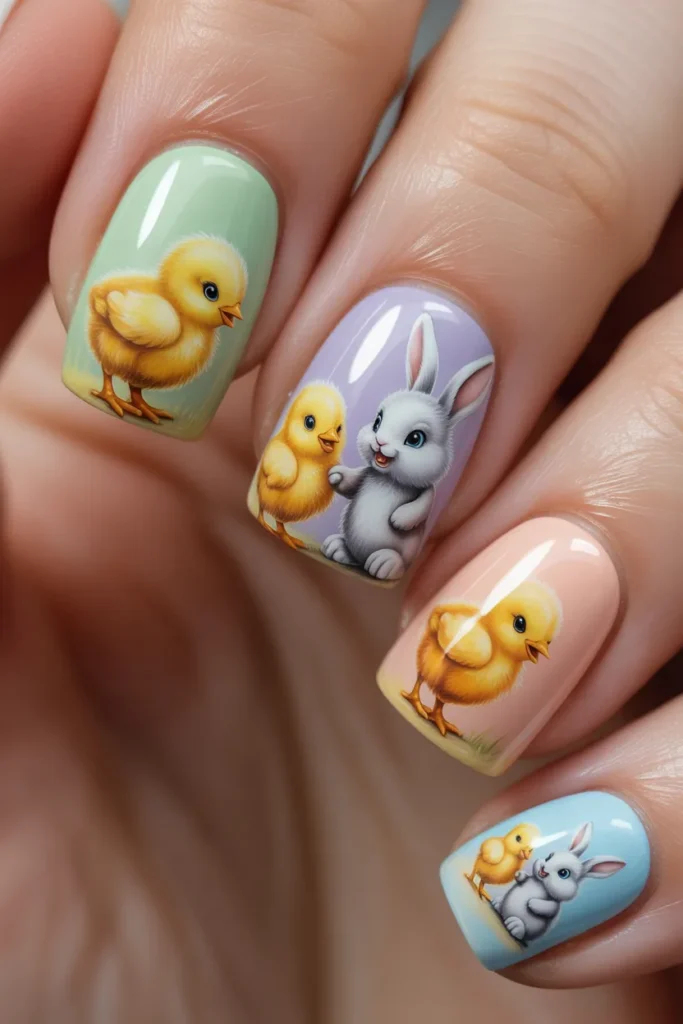 4. Chick And Bunny Friends