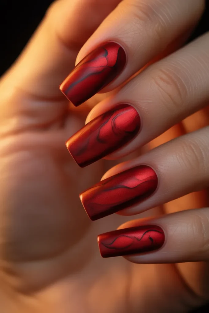 5. Red Velvet Nails