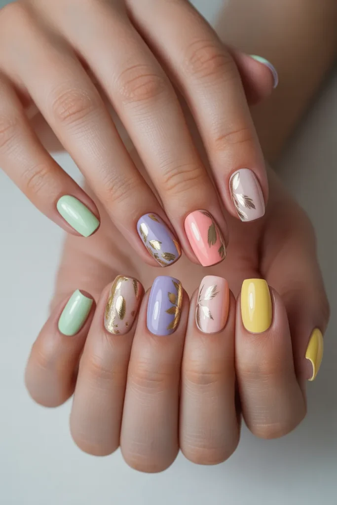 6. Gold Foil Easter Accents