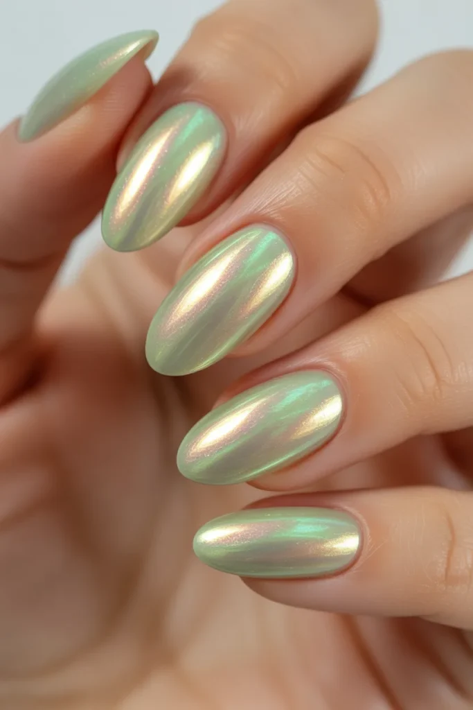 6. Iridescent Pearl Green