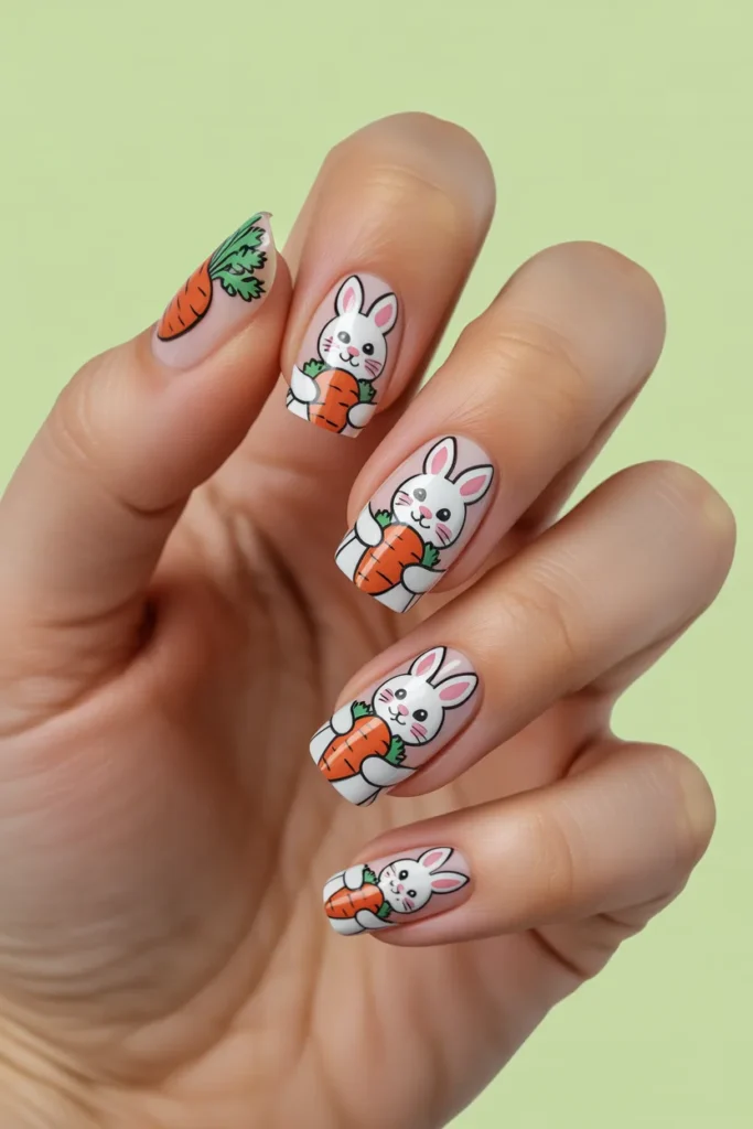 7. Bunny With Carrot