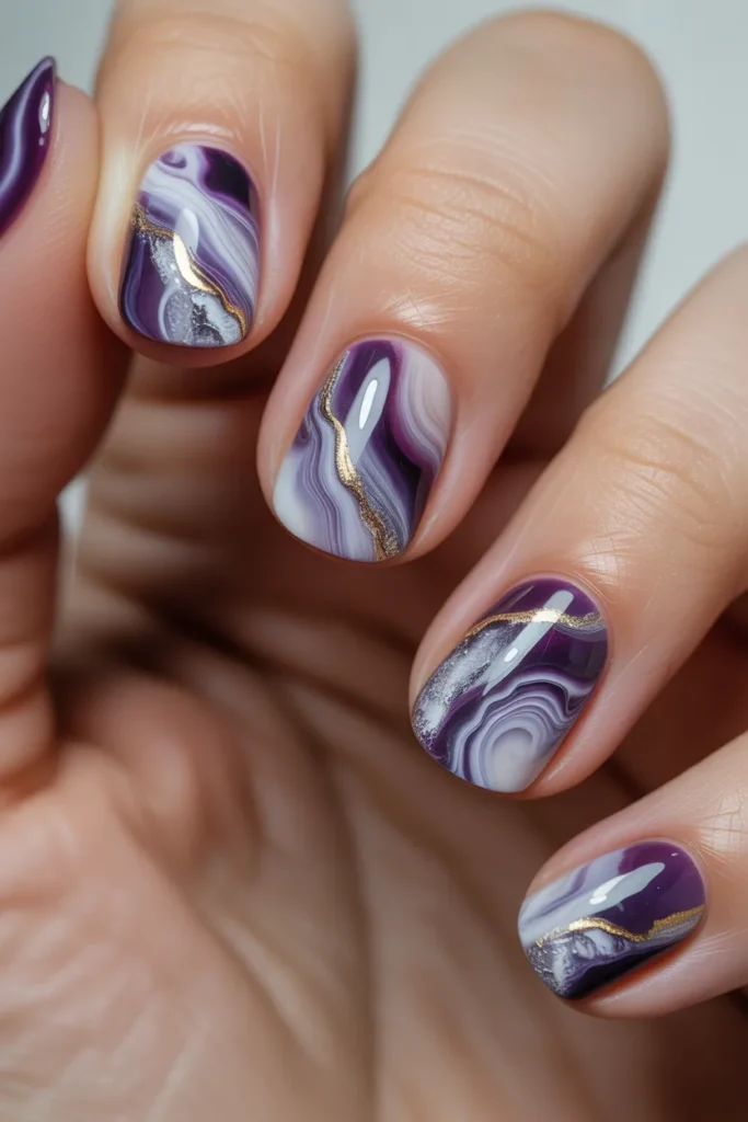 9. Geode Nails