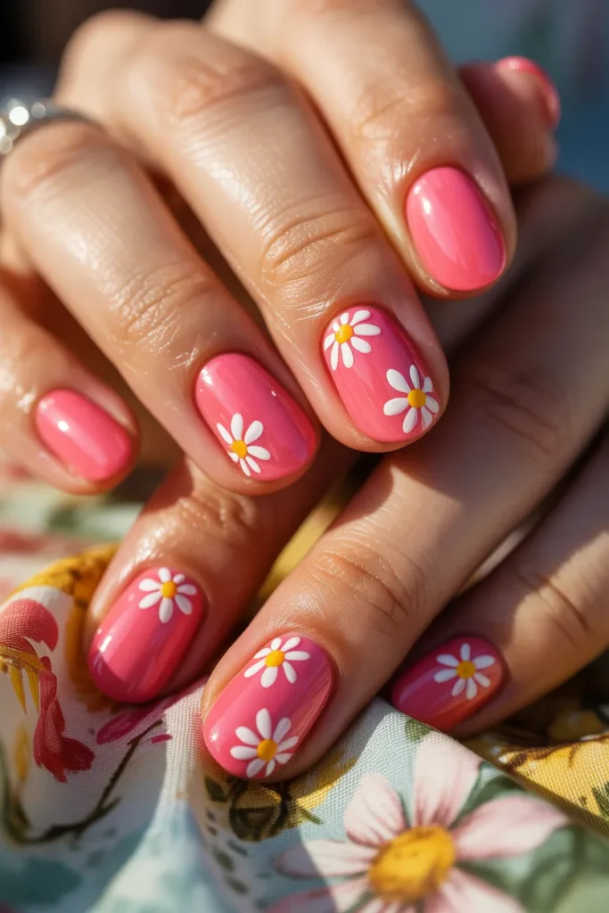 10. Vintage Daisy Scatter — Retro Modern Sweet