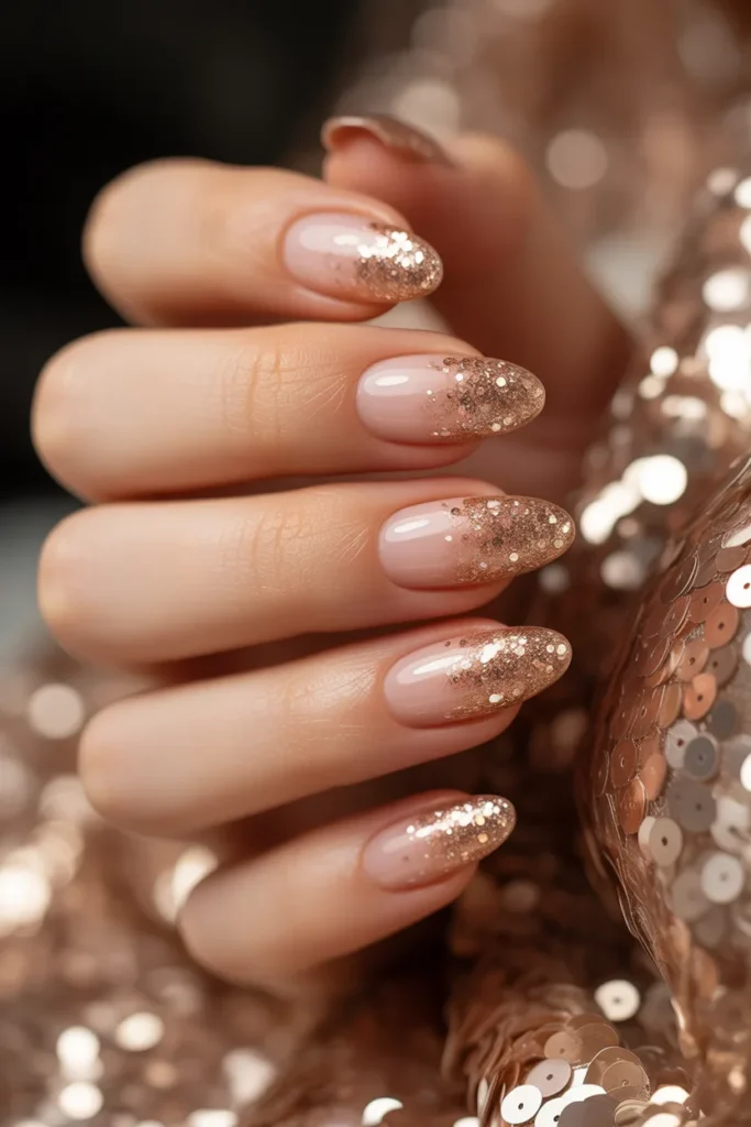 11. Glitter Ombre Sparkle Nails — Gorgeous Nails Designs