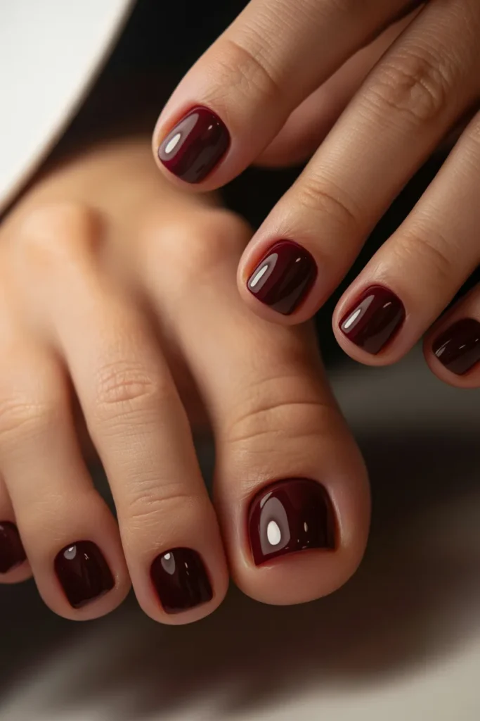 11. OPI Dark Toenail Colours — Malaga Wine Inspiration