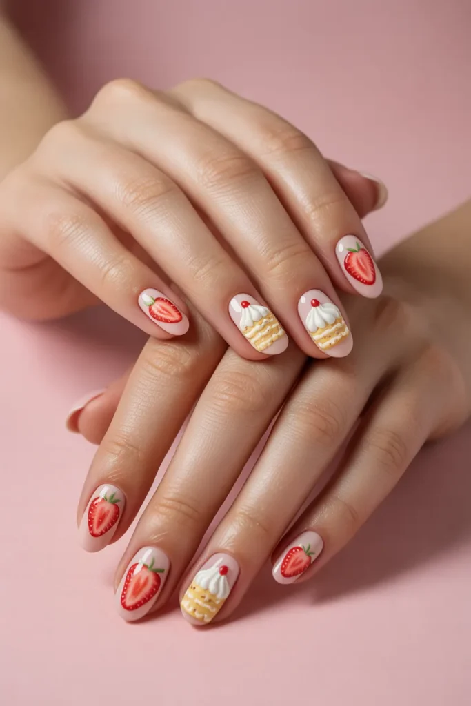 Strawberry Nail Art 12 11. Strawberry Shortcake Nail Art