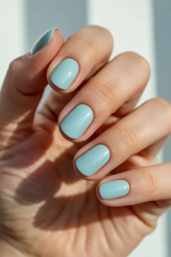 12. Duck Egg Blue April Nails