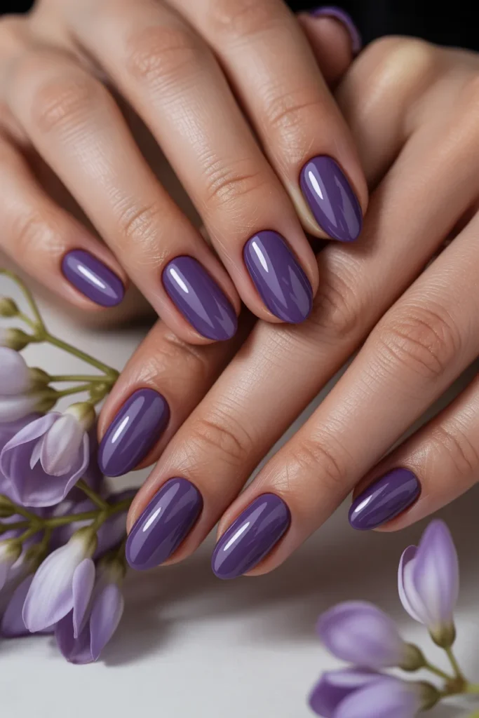 13. Purple April Nails — Wisteria Inspiration