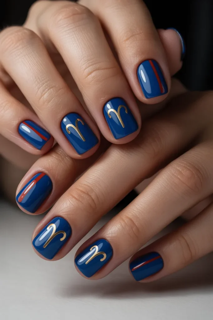 Aries Nail Designs 15 14. Aries Nail Designs Blue — Unexpected Element