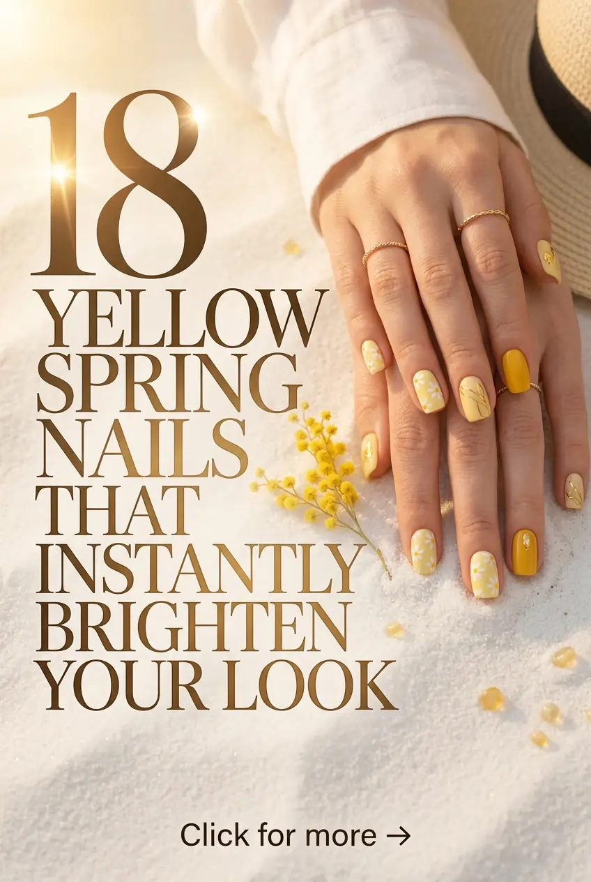Yellow Spring Nails