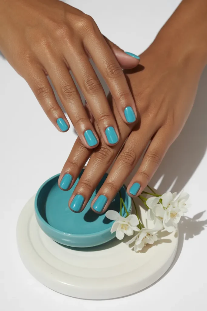 18. Aqua Blue Square Set