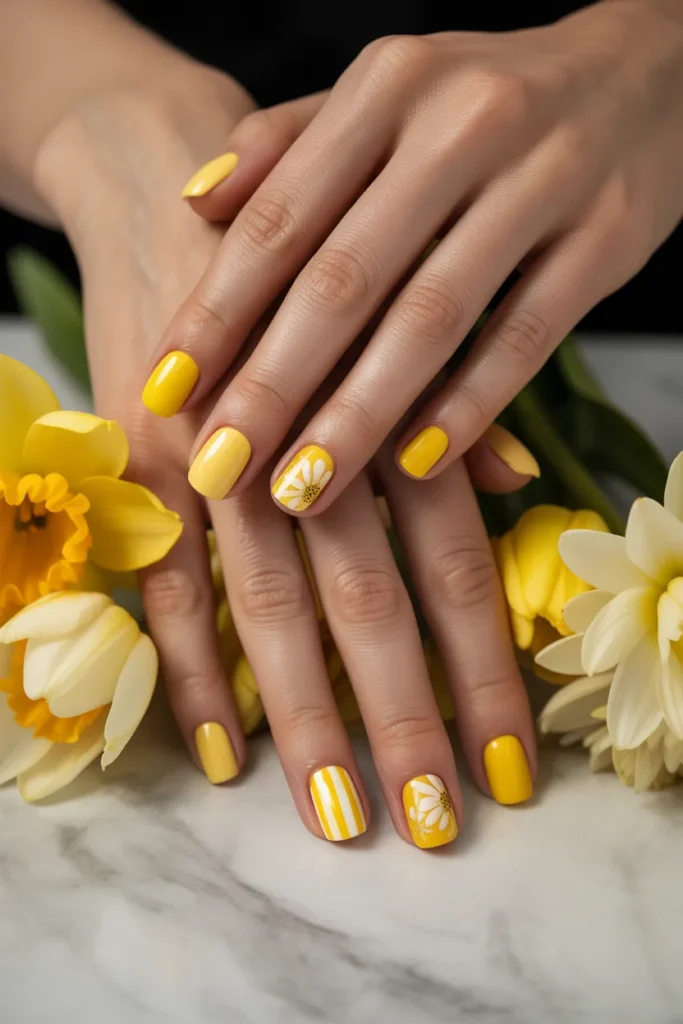 18. Full Yellow Spring Nail Set — The Complete Collection