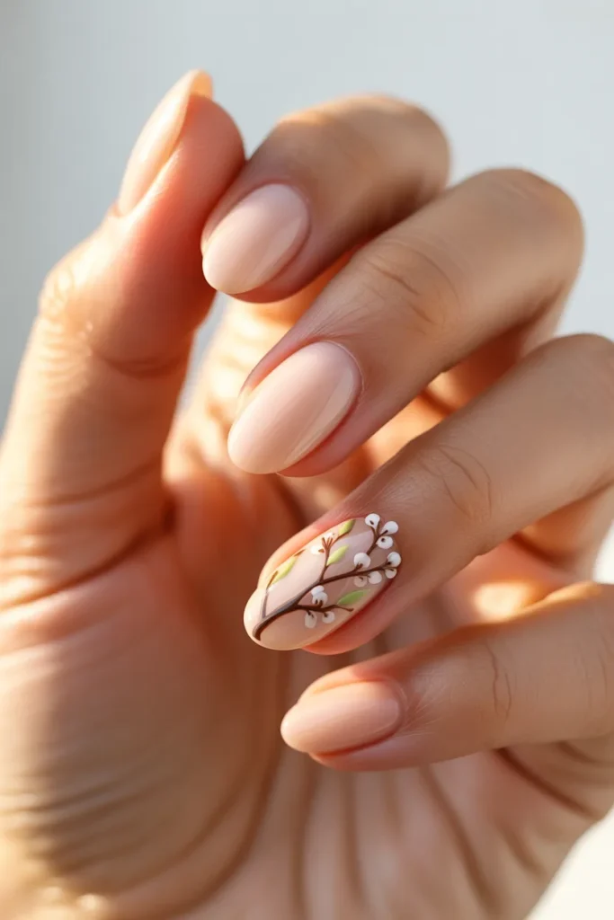 18. Spring Gel Nails — Minimal Hello Nails