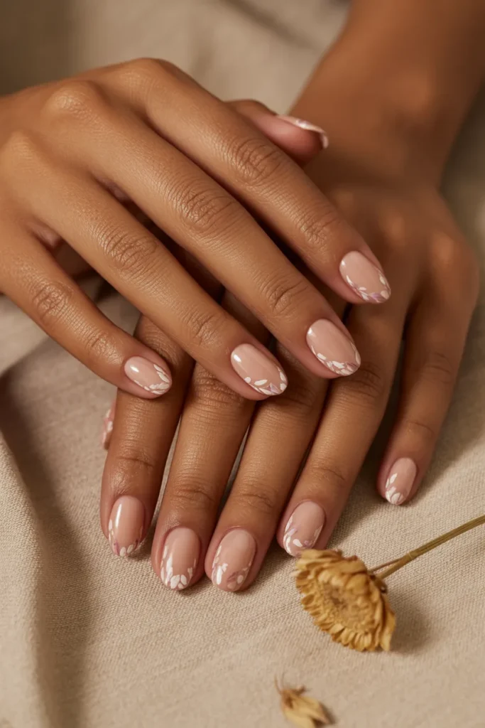 19. Nude with Floral Tips