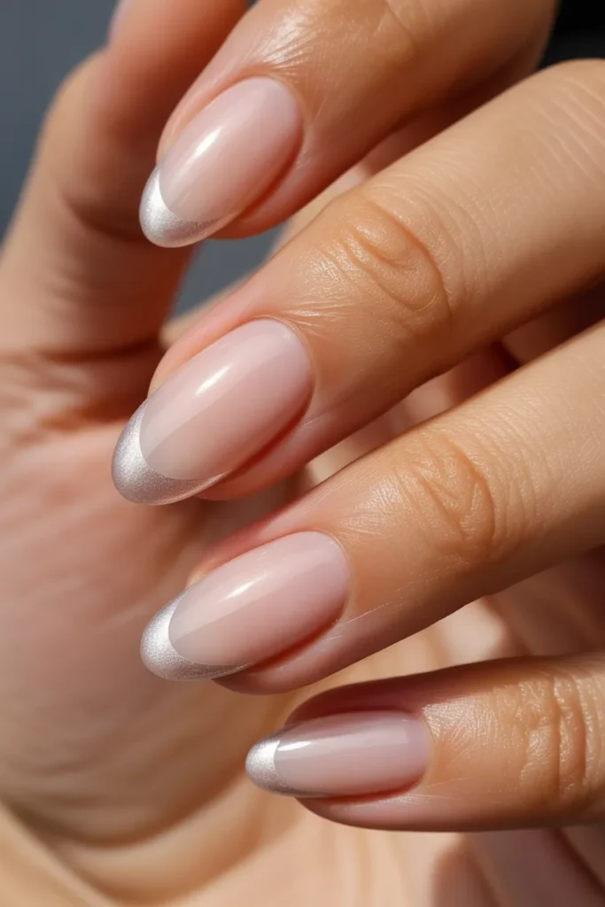 2. BIAB Spring Gel Nails — Sheer Glazed Pink