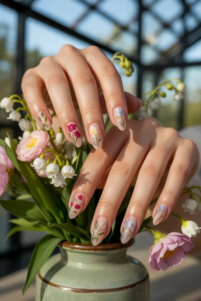 20.Full Botanical Floral Set on Soft Pink — The Pinterest Champion