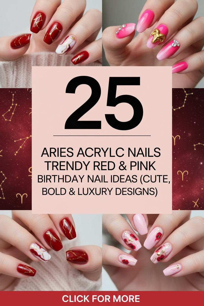 Aries Acrylic Nails