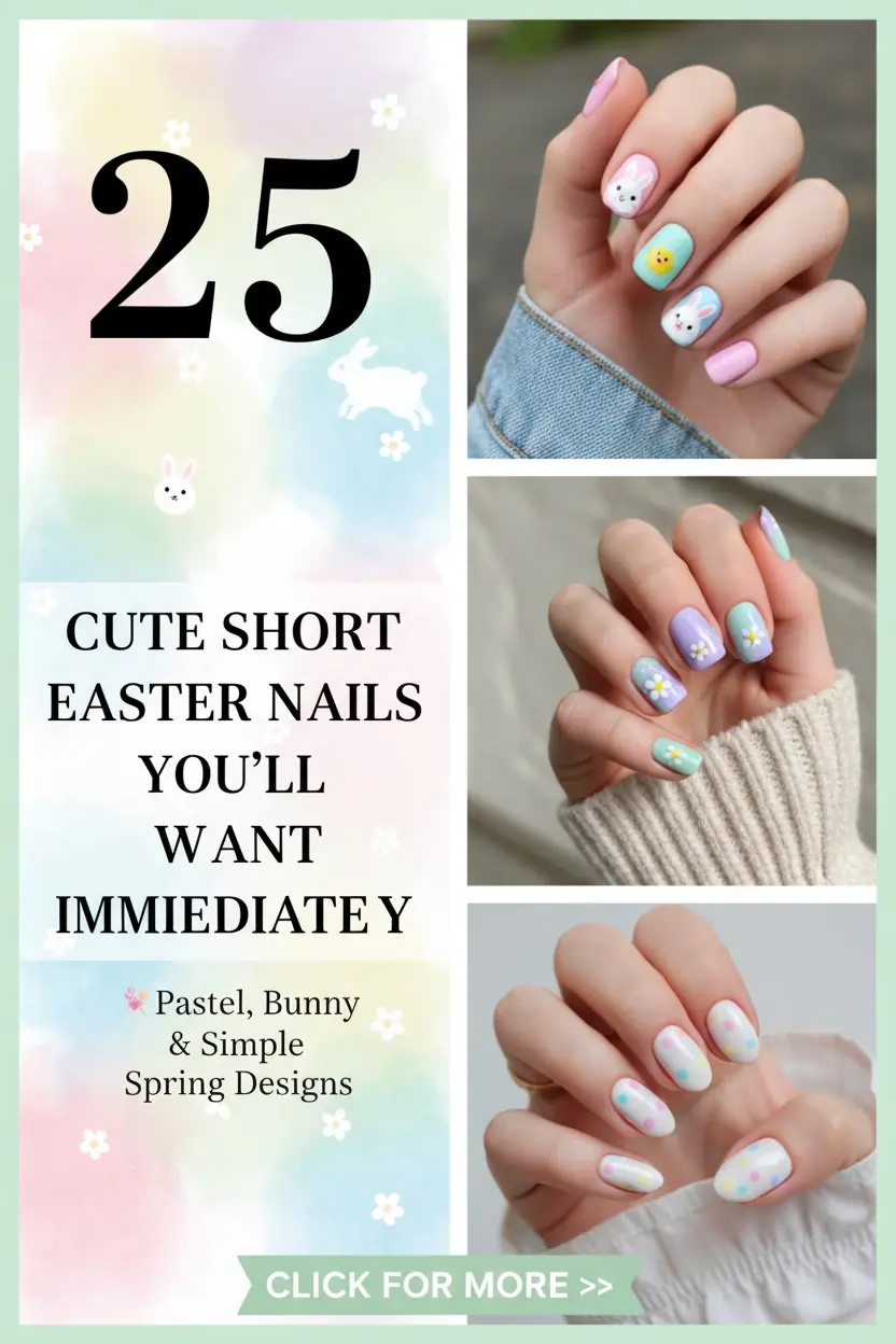 Short Easter Nails 28 Short Easter Nails