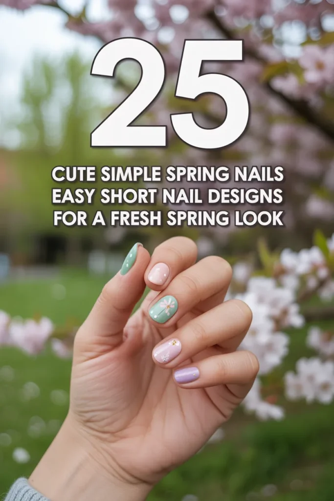 25 Cute Simple Spring Nails 🌼 Easy Short Nail Designs for a Fresh Spring Look