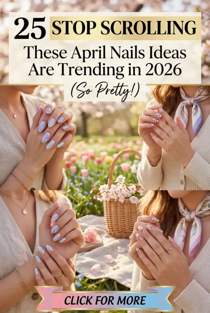 25 STOP Scrolling 😍 These April Nails Ideas Are Trending in 2026 So Pretty 1