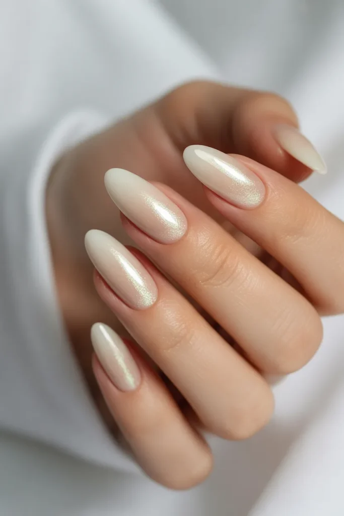 4. Nude Ombre with Pearl Shimmer