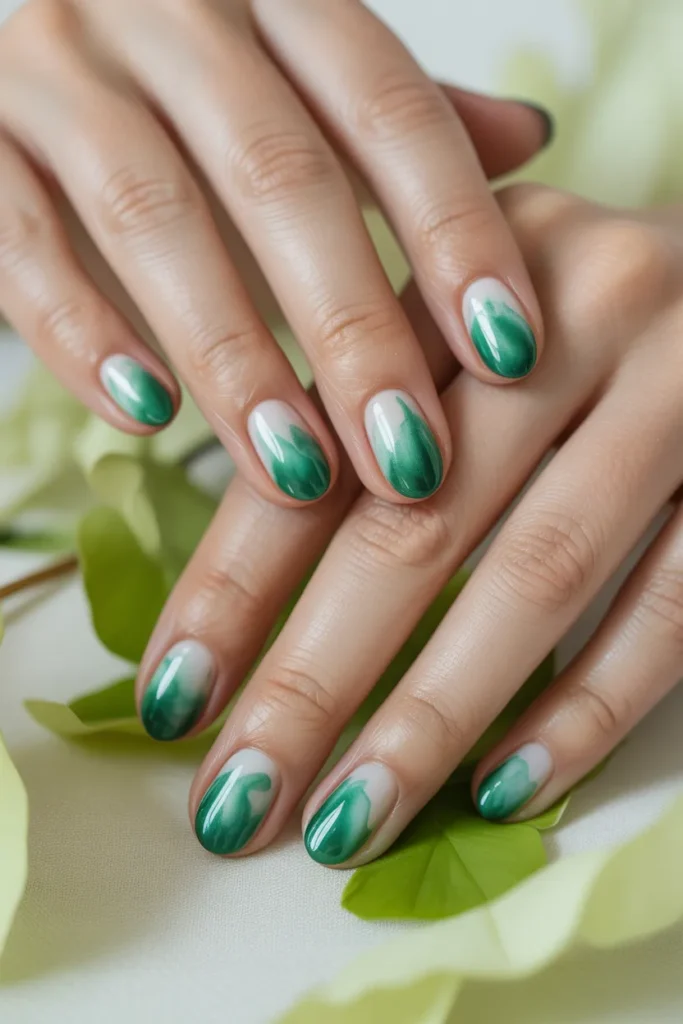 4. Watercolour Green Ombre