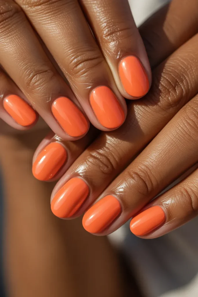 6. Spring Gel Nails by Skin Tone — Deep Complexion