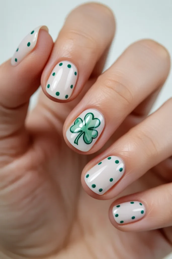 7. Irish Nails Designs — Simple St. Patricks Day