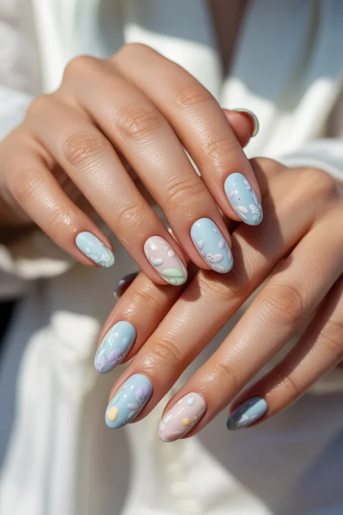 9. Easter Egg Nails Design by Skin Tone — Fair Complexion