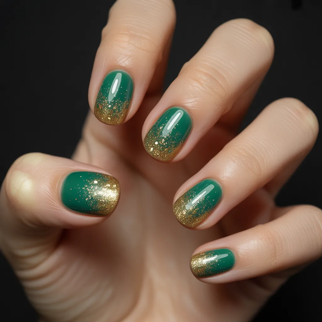 9. Glitter Pot of Gold Ombre