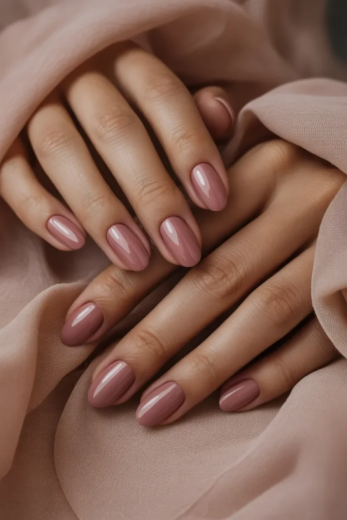 Dusty Rose Almond Nails.19